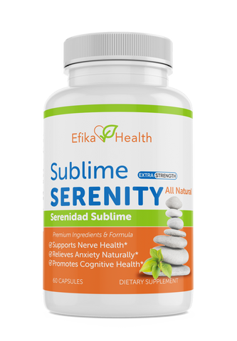 Suplemento para el Estrés y la Ansiedad. Envase "Serenidad Sublime". Extra Strength.